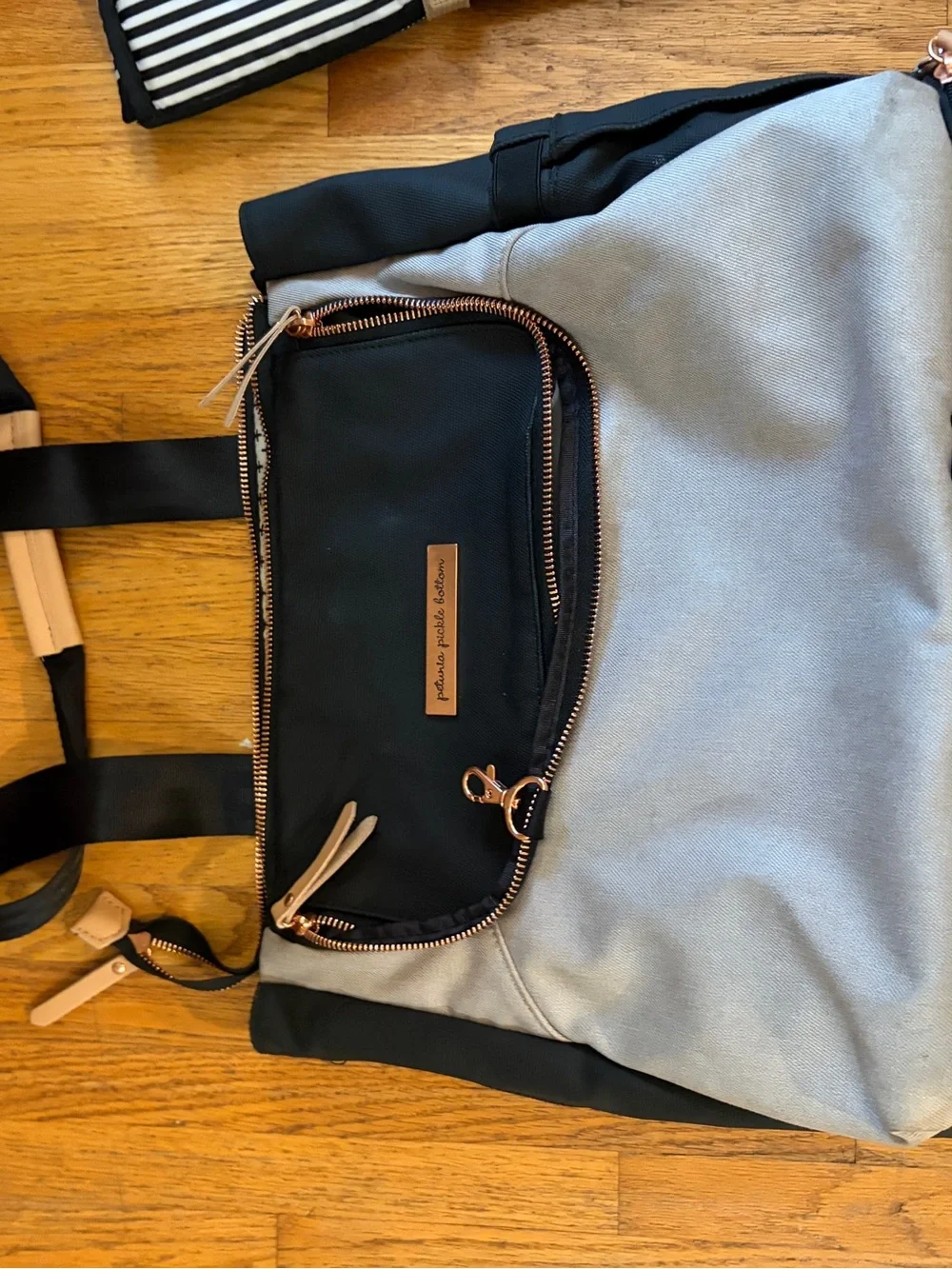 Petunia Pickle Bottom Convertible Backpack Diaper Bag - Black & Gray